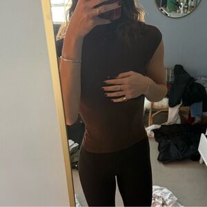 Reformation Brown Pien Knit Top